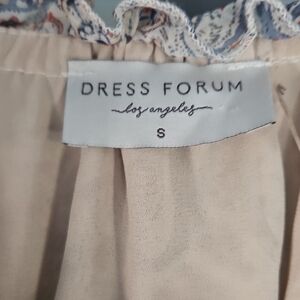 Dress Forum Cream Blouse with Ruffle Detail